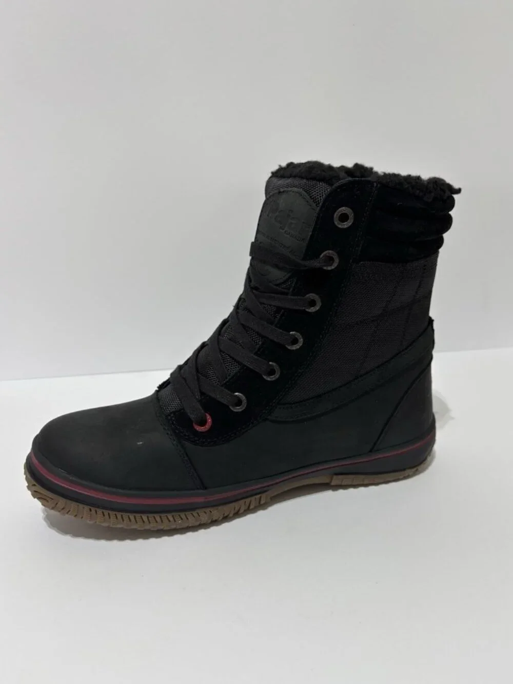 Pajar Men’s Trooper 2.0 Black Leather Winter Boots, Size US 10 M, EUR 43